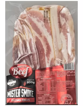 BACON MISTER SMOKE FINO - PACOTE 800G