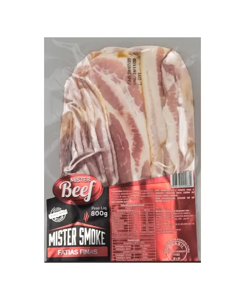 BACON MISTER SMOKE FINO - PACOTE 800G