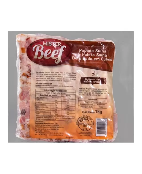 PAPADA COM PALETA EM CUBOS - PACOTE 1KG