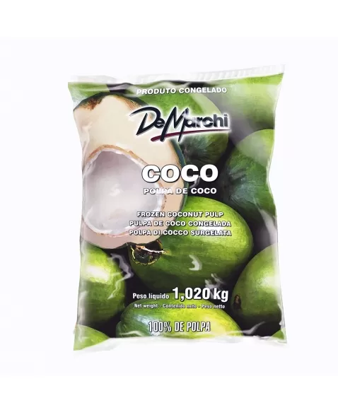 POLPA DE COCO INTEGRAL CONGELADA 1,020KG 