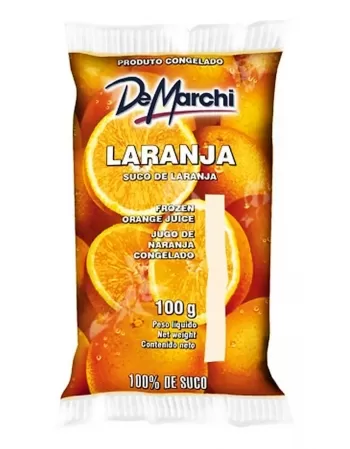 SUCO DE LARANJA CONGELADO 100G - PCT 10 UN