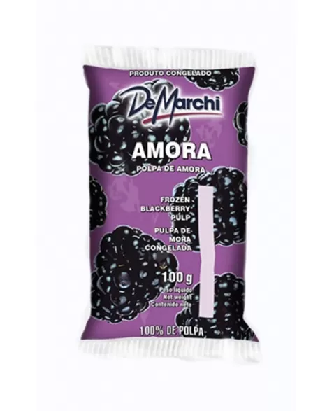 POLPA DE AMORA INTEGRAL CONGELADA 100G - PCT 10UN