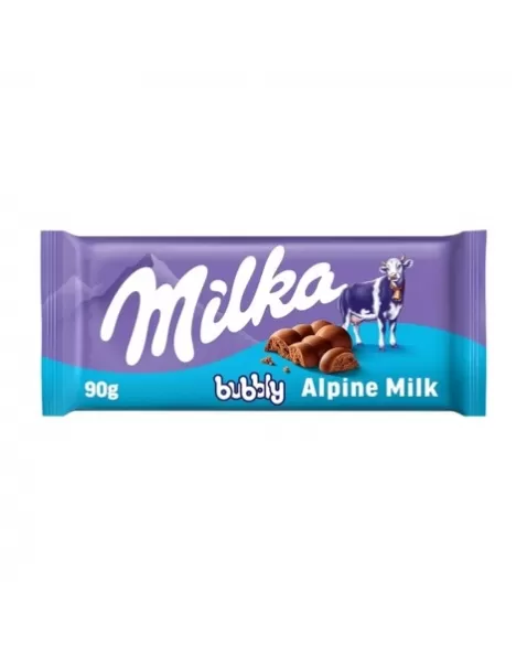 MILKA BUBBLY ALPINE MILK 90G (101008)