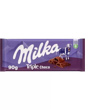 MILKA TRIPLE COCOA 90G (101050)