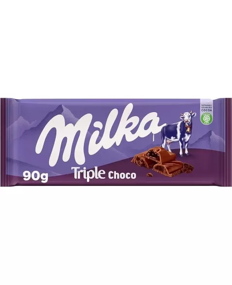 MILKA TRIPLE COCOA 90G (101050)