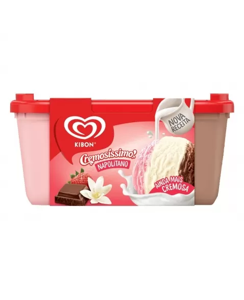 KIBON SORV CREMOS NAPOLITANO 4X1.5L/713G