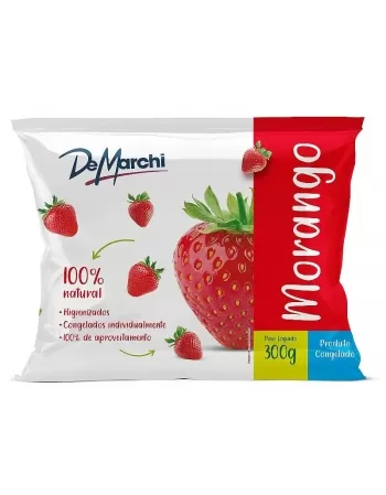 FRUTAS MORANGO CONGELADO DM 300G - 20 PCT - CX 6KG