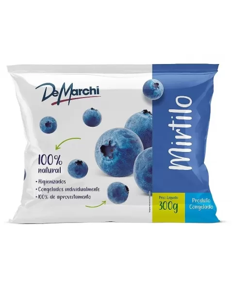 FRUTAS MIRTILO CONGELADO DM 300G - 20 PCT - CX 6KG