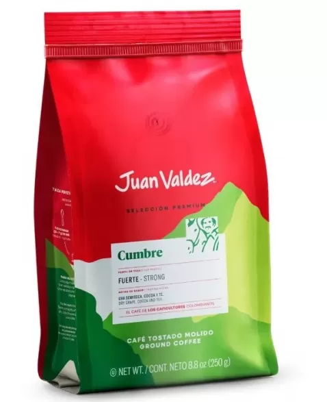 JUAN VALDEZ CUMBRE CAFE MOIDO 250G