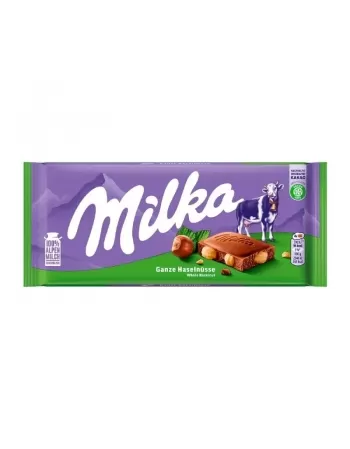 MILKA WHOLE HAZELNUT 100G